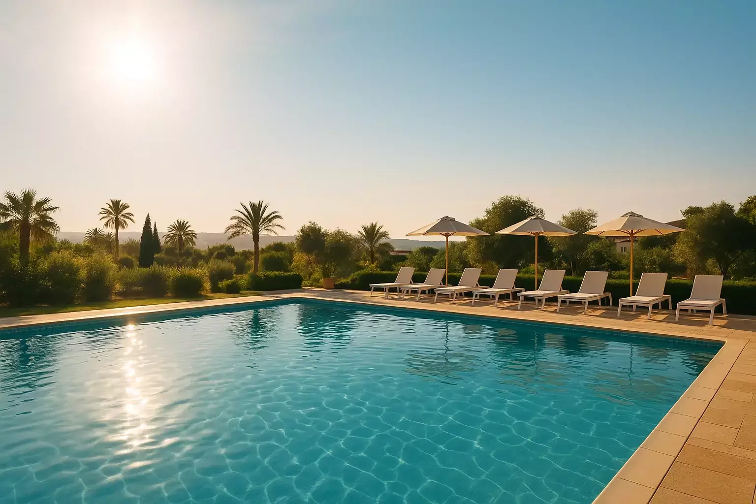 sunny pool